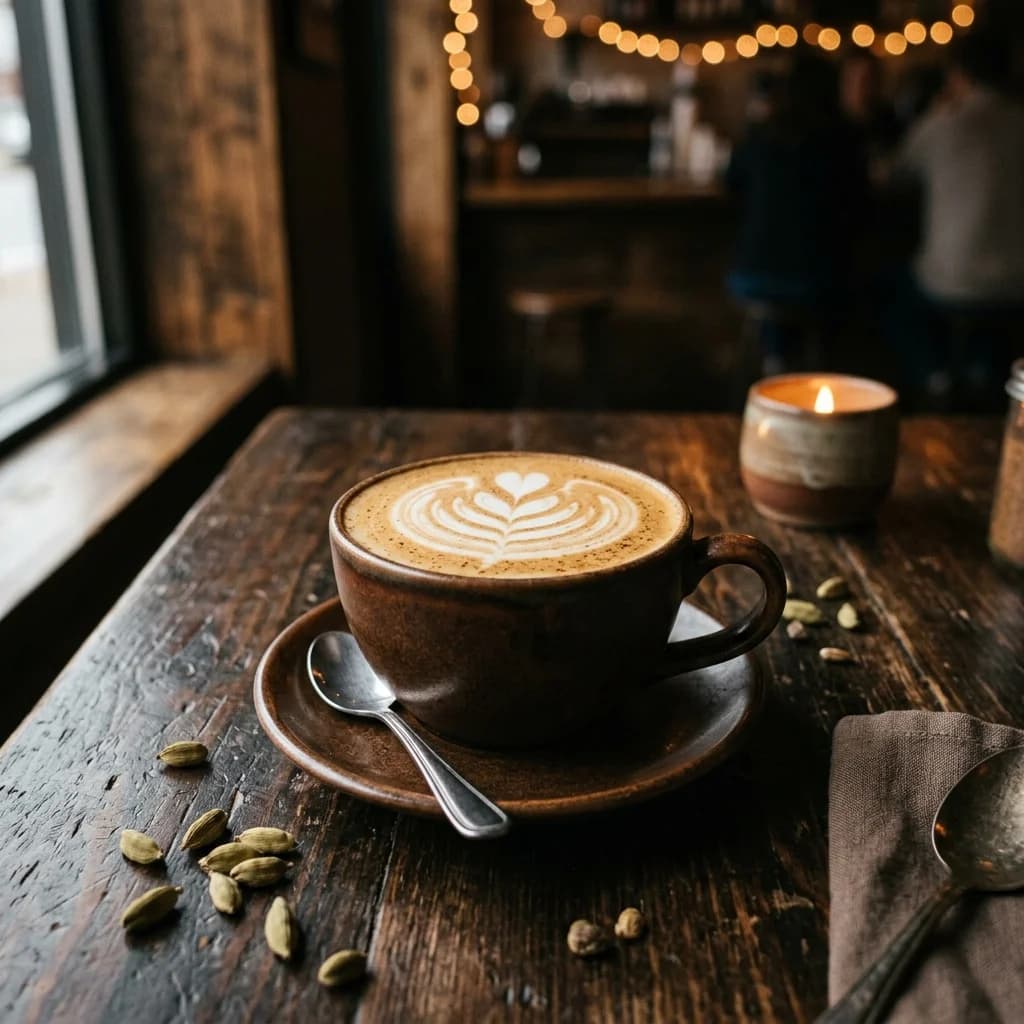 Smoky Cardamom Latte