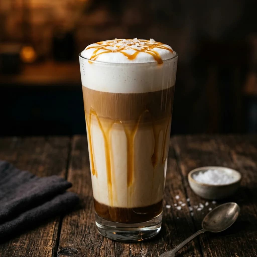 Латте с солёной карамелью